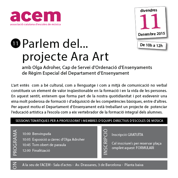 Parlem del…projecte Ara Art amb Olga Adroher