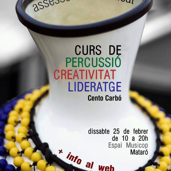 Curs “Percussió, creativitat i lideratge” a Mataró organitzat per Musicop