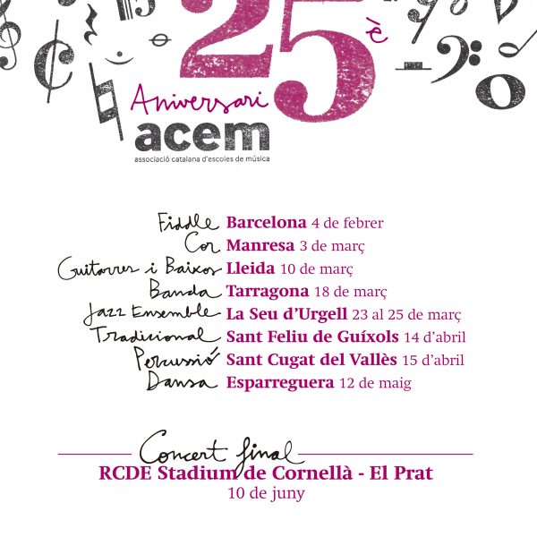 S’acosta el concert final #25ACEM