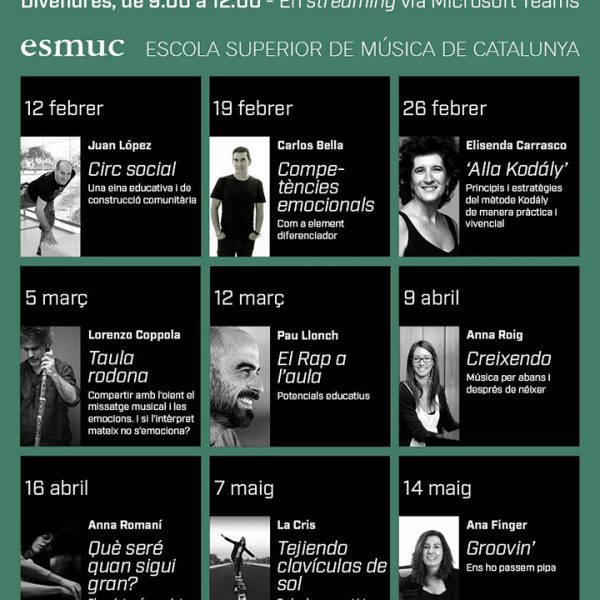 Sessions obertes al Seminari de Didàctica del Esmuc