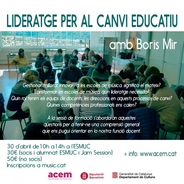 Curs: Lideratge per al canvi educatiu