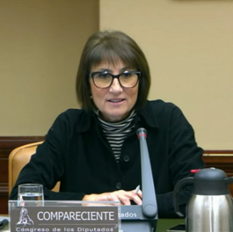 La directora general de l’ESMUC, Núria Sempere, al Congrés dels Diputats